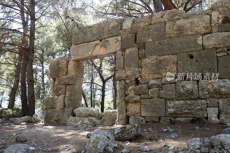 土耳其安塔利亚，Kemer, Phaselis Antic城遗址